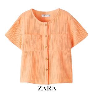 ZARA Kids | Orange | TEXTURED SHIRT
